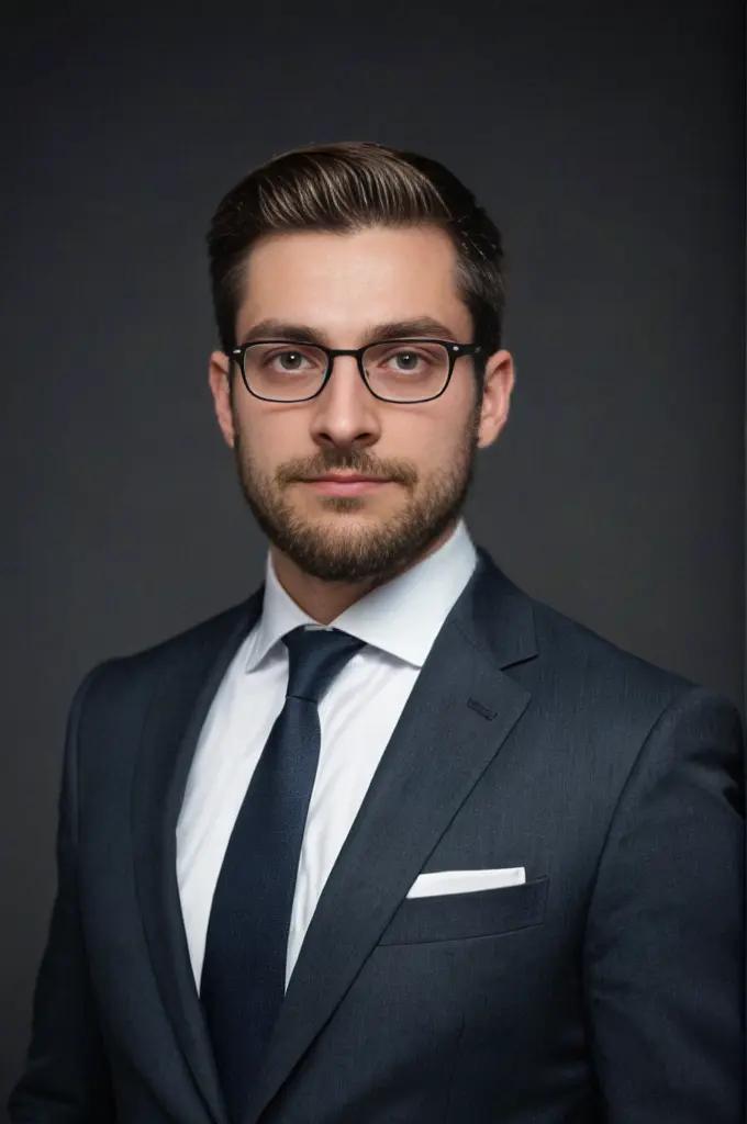 Professional AI executive headshot photo generator